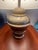 Brass Vintage Mid Century Modern Brass Beehive Urn Table Lamps Shades For Sale - Image 8 of 8