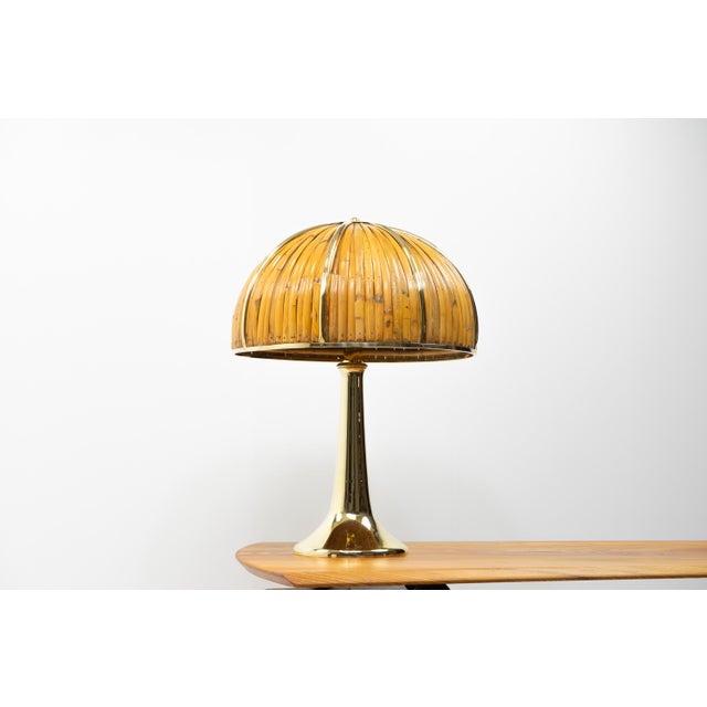 1970s Rising Sun Series Table Lamp by Gabriella Crespi, Italy, 1970s For Sale - Image 5 of 17