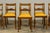 French Provincial Set of 10 Mid-19th C. French Louis Philippe Walnut Dining Chairs in Yellow Linen For Sale - Image 3 of 18