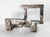 Mid-Century Modern Mid-Century Modern Abstract Brutalist Geometric Steel Sculpture, Unsigned For Sale - Image 3 of 10