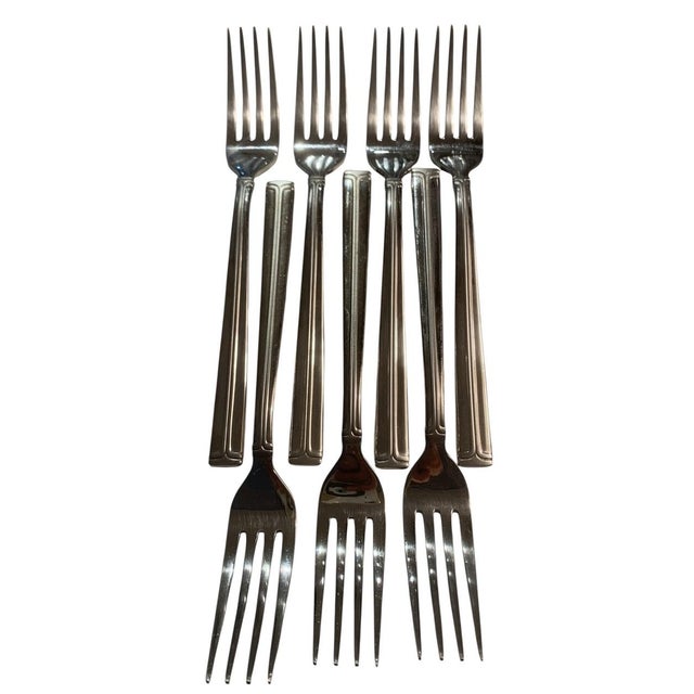 Mikasa Parallels Stainless Flatware Set Sevice for Eight - 40 PCS Plus Divider For Sale In Palm Springs - Image 6 of 10