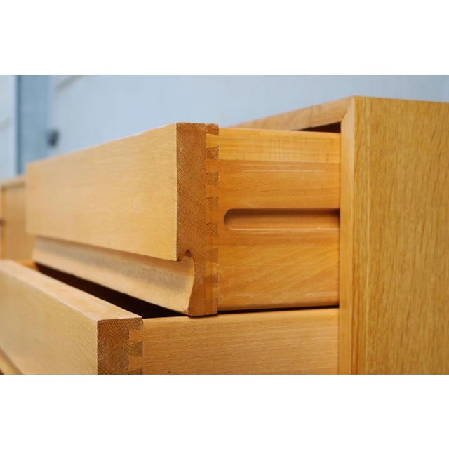 Wood Abstracta Sideboard in Oak by Jos De Mey for Van Den Berghe-Pauvers, 1960 For Sale - Image 7 of 11