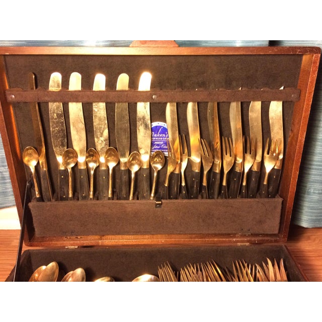 Siam Buddha Brass Flatware Set 92 Pieces Chairish