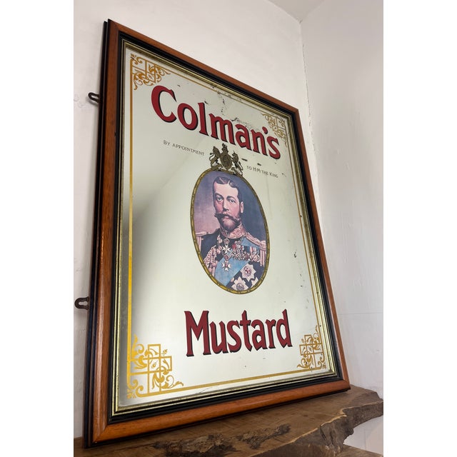 Mid-Century Colman's Mustard Advertising Pub Mirror, 1950s For Sale - Image 12 of 18