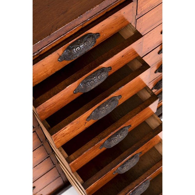 Vintage English Haberdashery Drawers For Sale - Image 6 of 13