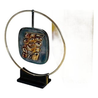 1980s Miguel Ortiz Berrocal Torso Verona Opus 173 Necklace #857/1000 With Case, Stand For Sale