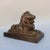 Pair of Antique Brass Recumbent Lions – 11" Library Lions on Rectangular Plinths For Sale - Image 10 of 10