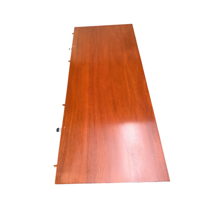 Late 20th Century Scully & Scully Hepplewhite Mahogany Drop-Leaf Extension Dining Table With 3 Leaves For Sale In New York - Image 6 of 8