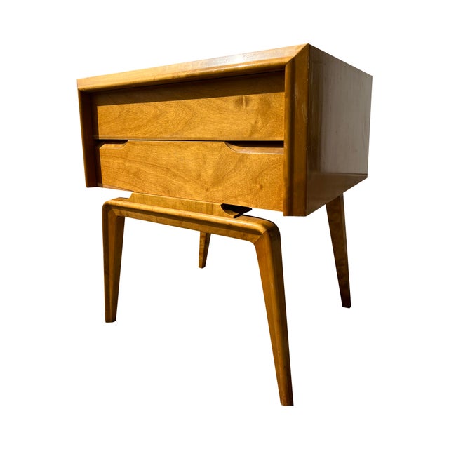Mid-Century Modern Vintage Edmond Spence Swedish Single Nightstand or End Table in Mid Century Modern Style For Sale - Image 3 of 8