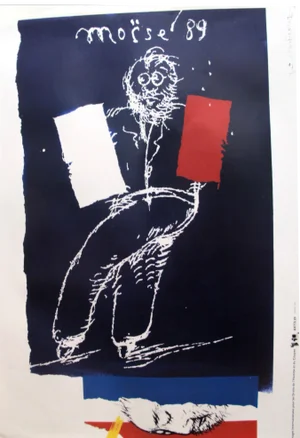 1989 Original Poster for Artis 89's Images Internationales Pour Les Droits De l'Homme Et Du Citoyen - Moïse '89