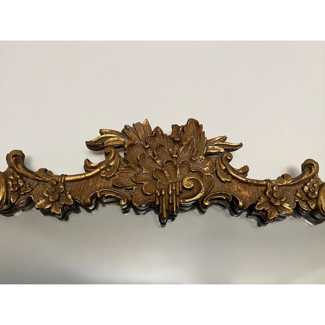 Rococo Antique French Rococo Giltwood Mirror For Sale - Image 3 of 11