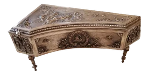 1900s Harpsichord Form Jewelry Box