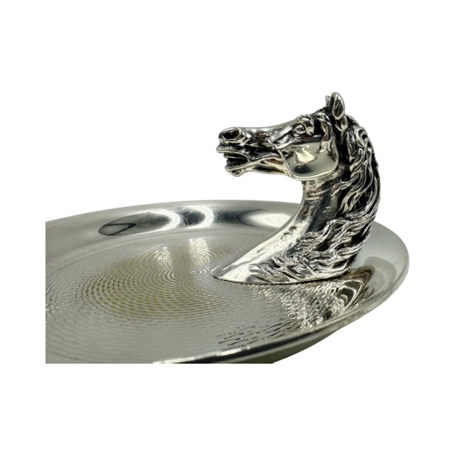 Vintage Hermes Paris Equestrian Horse Head Ashtray For Sale - Image 13 of 17