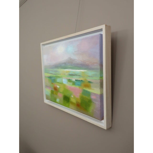 2010s Contemporary Modernist 'Severn Haze' Original Abstract Landscape Oil Painting, Framed For Sale - Image 5 of 12