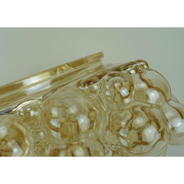 Mid-Century Modern Large Mid-Century Modern Bubble Amber Glass Ceiling Light, 1960s For Sale - Image 3 of 15