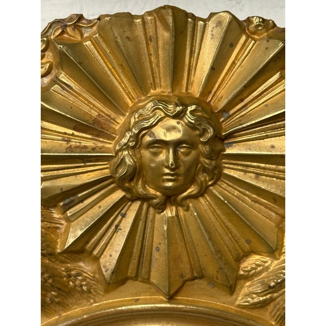 A late 19th century Morbier works for a tall case clock. Movement has been professionally cleaned and is in working...