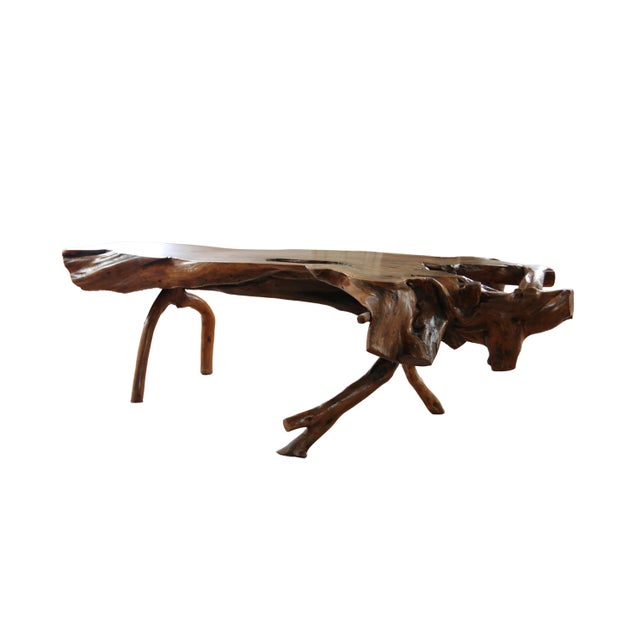 1960s Large Sculptural Rootwood Coffee Table, 1970s For Sale - Image 5 of 16