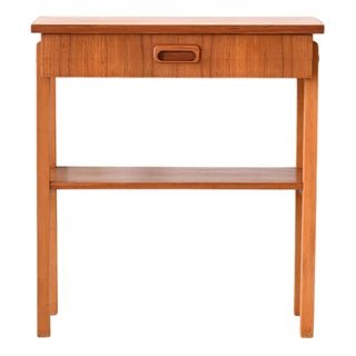 Danish Teak Bedside Table, 1960s For Sale