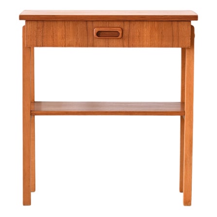 Danish Teak Bedside Table, 1960s For Sale