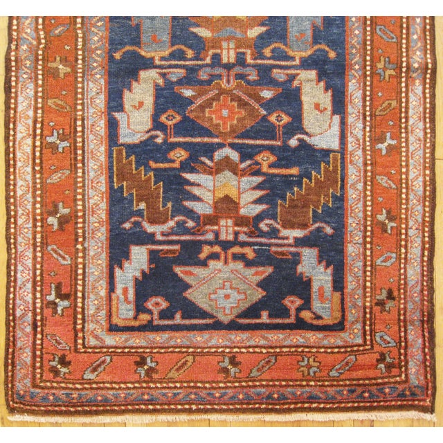 Art Deco 1920s Antique Persian Hamadan Oriental Rug-4’0"x6’2" For Sale - Image 3 of 5