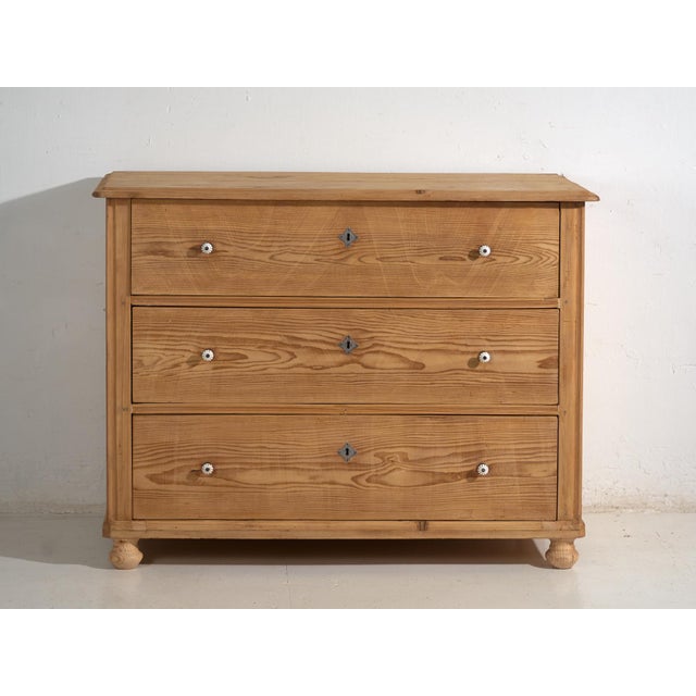 Antique Rustic Pine Chest of Drawers, 1900s For Sale - Image 9 of 13