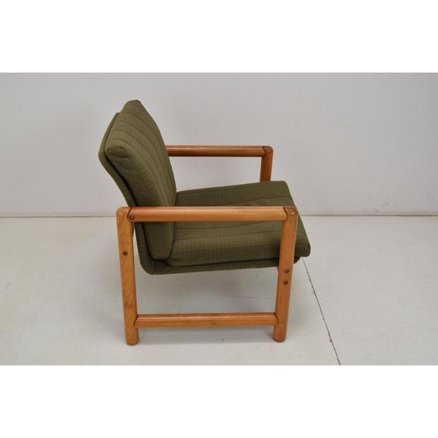 Wood Mid-Century Armchair, Former Czechoslovakia, 1970s For Sale - Image 7 of 16