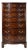 Rare Henkel Harris Serpentine Flame Mahogany Tall Chest of Drawers (Style No. 315, Finish 29) For Sale
