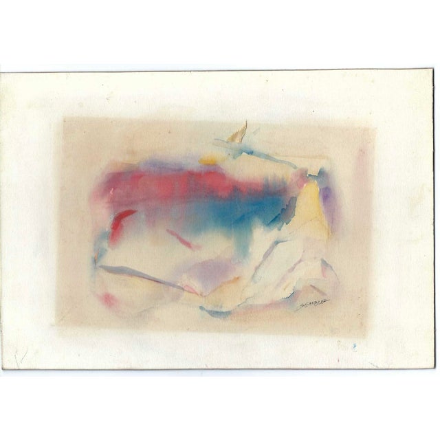 Abstract Expressionism 1960s Arthur Sembler Abstract Painting For Sale - Image 3 of 3