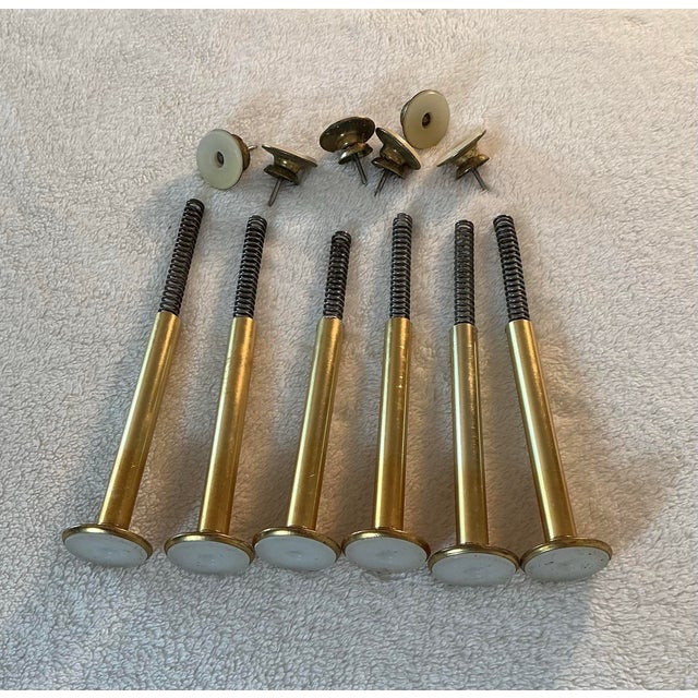 Set of 3 Individual Vintage Mid-Century Modern Green Circle Bottle Tension Pole Room Dividers, Circa 1960s For Sale - Image 12 of 12