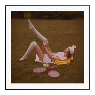 Dasha and Mari 'Rackets' Limited Edition Print Framed in Black For Sale