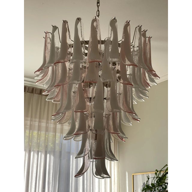 Contemporary XXL Murano Chandelier with Mixed Prisms in the Style of Mazzega For Sale - Image 3 of 7