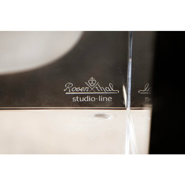 Glass Block Glass Vase from Rosenthal Studio Line, 2000s For Sale - Image 7 of 8