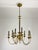 1940s Art Deco Nine-Light Brass Chandelier, 1940s For Sale - Image 5 of 14