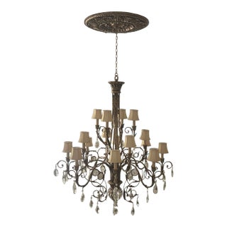 Fine Art Lamps a Midsummer Night's Dream 57" Crystal Chandelier For Sale