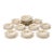 1960s Royal Crown Derby “Marquis” Pattern A1222 Bone China Cream Soup Bowls & Underplates, Set of 10 For Sale