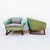 Vintage 1960s Jens Risom Mid Century Modern Barrel Lounge Chairs, Attributed For Sale - Image 10 of 12