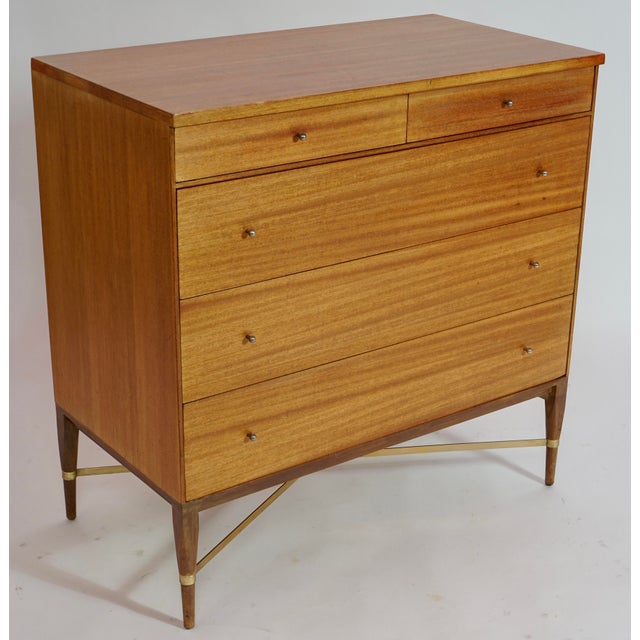 1960s Mid-Century Modern Brass X Base Dresser Designed by Paul McCobb for the Calvin Furniture Company For Sale In Miami - Image 6 of 11
