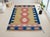 Farmhouse Turkish Rug Hand-Woven Oushak Kilim Rug Vintage but Unused Home Decor - 4'1" X 5'8" For Sale - Image 3 of 12