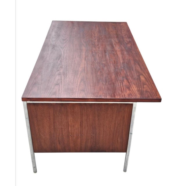 1960s Mid-Century Modern Walnut Executive Desk by Litton For Sale - Image 11 of 16
