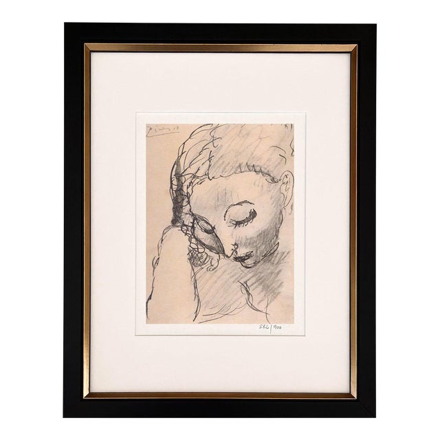 Pablo Picasso Inclined Head of a Woman Framed For Sale