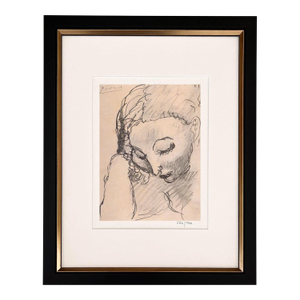 Pablo Picasso Inclined Head of a Woman Framed