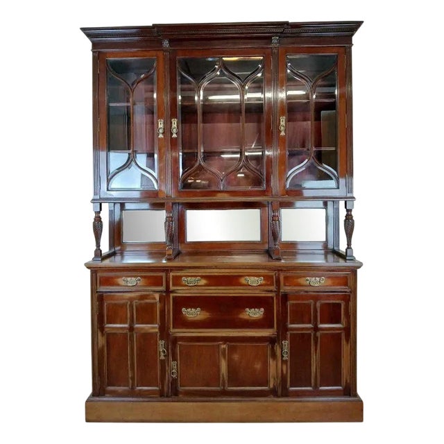 Large Antique Library in Mahogany, 1800s For Sale