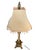 Regency Style Table Lamps with Neoclassical Bases, Paw Feet and Cream Fabric Shades with Beaded Fringe, 1980, Set of 2 For Sale - Image 6 of 10