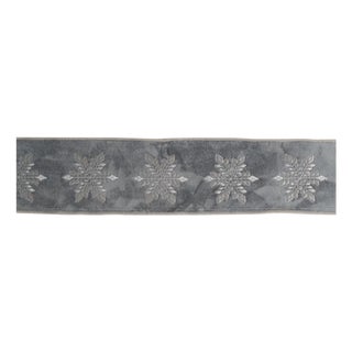 Snowflake Wired Ribbon 4" x 5 Yds. For Sale