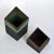 1980s Vintage Sculptural Square Boxes Glazed in Green and Black, 1980s, Set of 2 For Sale - Image 5 of 8