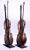 Brown Vintage Decorative Ornamental Metal Sculpture Violin With Bow - a Pair For Sale - Image 8 of 9