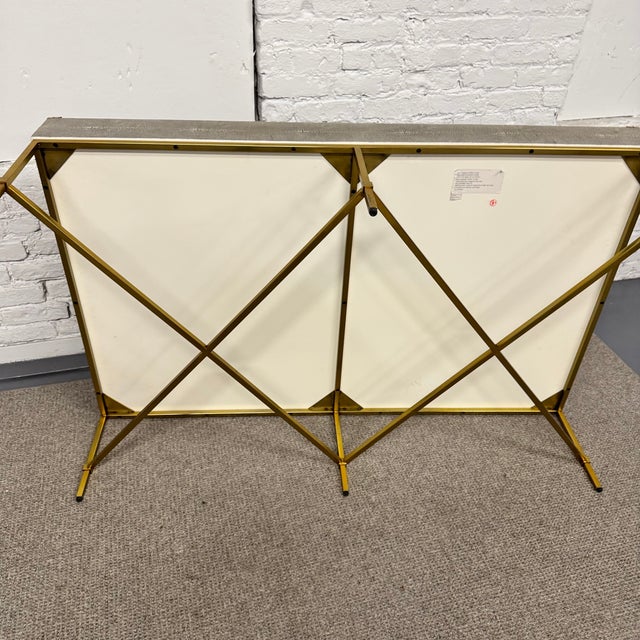 Williams-Sonoma Faux Shagreen Coffee Table For Sale - Image 9 of 11