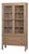 Regency Style Glazed Vitrine in Limed Pine with Oval Fretwork For Sale