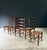 Rustic High Ladder Back Oak and Rush Dining Chairs, Belgium, 1950s, Set of 6 For Sale - Image 9 of 18
