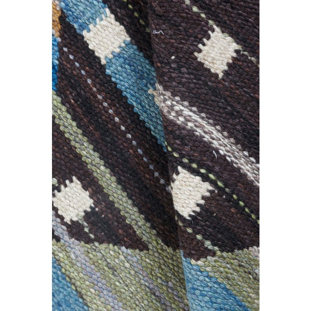Modern Swedish Design Flat Weave Wool Rug by Doris Leslie Blau. Size: 8'0" × 11'9" (243 × 358 cm). This contemporary...